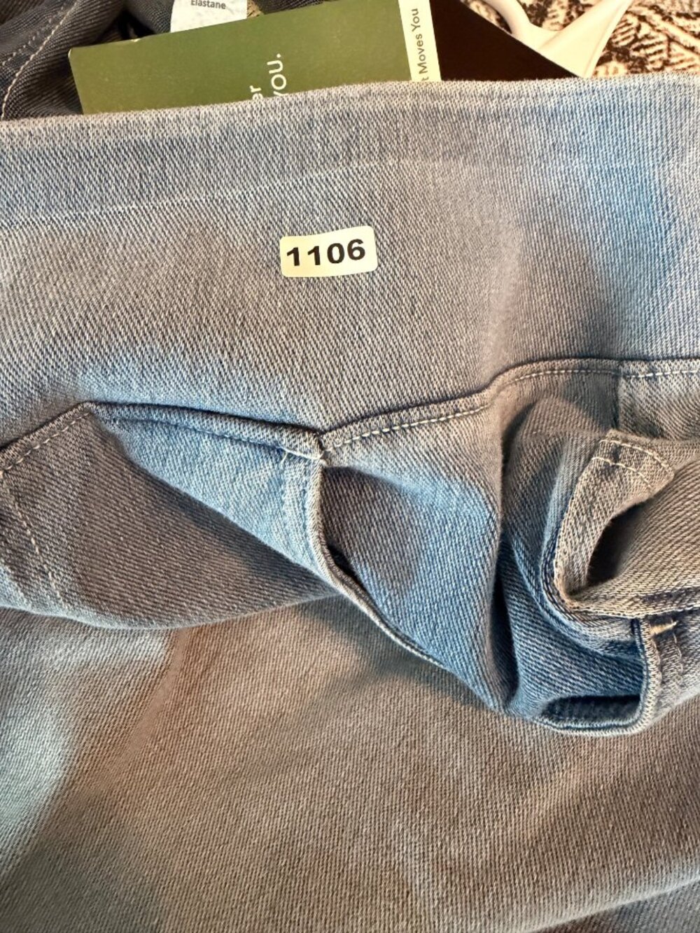 Halara Size Large Wide Leg Jeans High-Waisted Stretch Denim light Blue Large - Picture 4 of 8